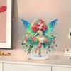 2 Pcs Diamond Painting Hanging Pendant Butterfly Fairy Tabletop Ornaments 5D DIY Diamond Painting Dots Pendant for Window Home