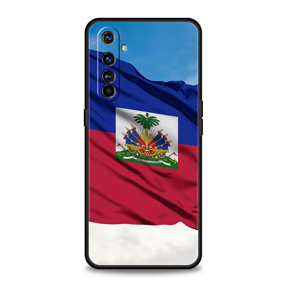 Phone Case For Realme 12 11 10 9 8 5G 7 6 GT5 GT3 GT2 Pro Plus C21 C11 C25 C35 For GT Neo 2 3 3T 5 Cover shipping Haiti Flag