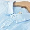 Men's Summer Ice Silk Linen Short-Sleeve Shirt - Loose, Business Casual, Solid White Trend