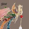 Phoenix Design Lapel Pin Brooch Retro Style with Faux Pearl