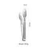 Stainless Steel Food Tongs for BBQ, Steak, Grilled Meat & Vegetables
