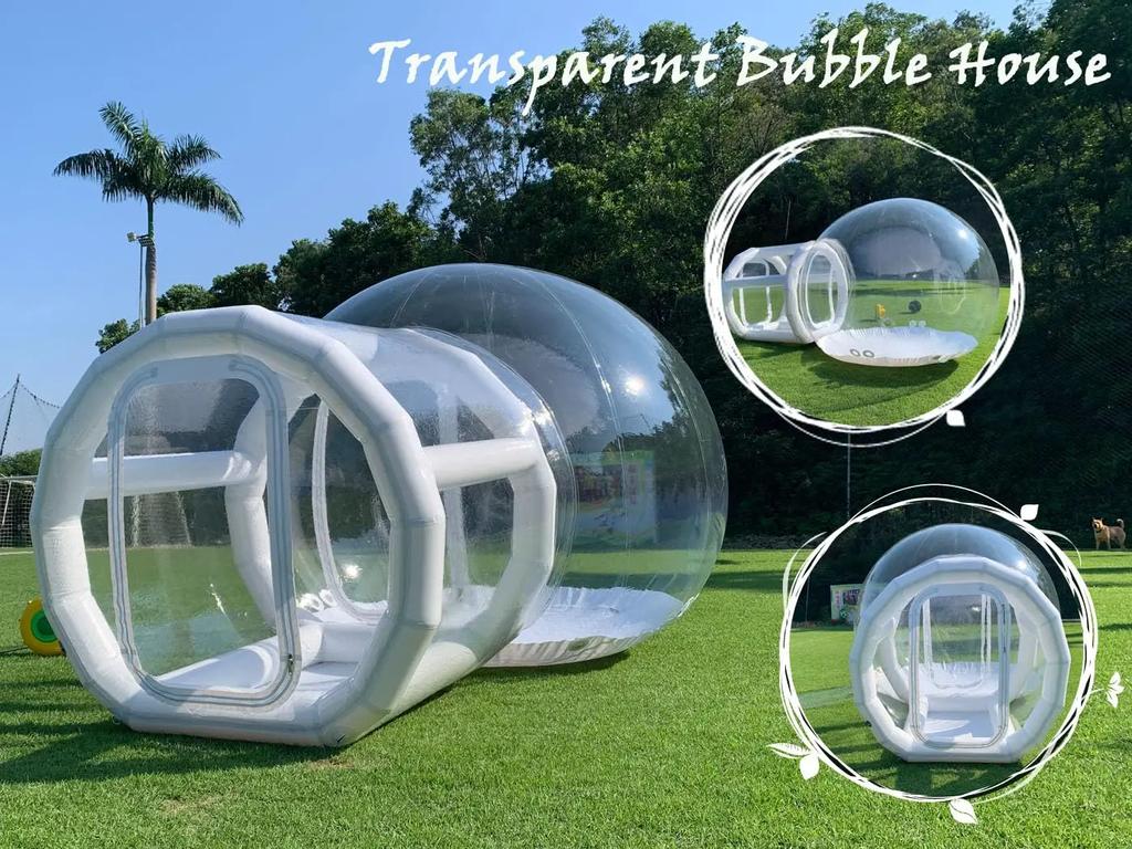 Balloon Inflatable Bubble House with Bubble Tent Transparent Dome House for Kids Indoor Ourtdoor Party Camping