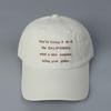 2026 Spring Summer New Korean Version Letter Embroidered Soft Top Curved Brim Sun Baseball Cap Washed Cotton Thin Sun Hat