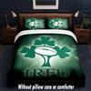 Ireland Rugby Design Bed Bedding Set 1 Duvet Cover + 2 Pillowcases Soft Breathable Household Bed Linens