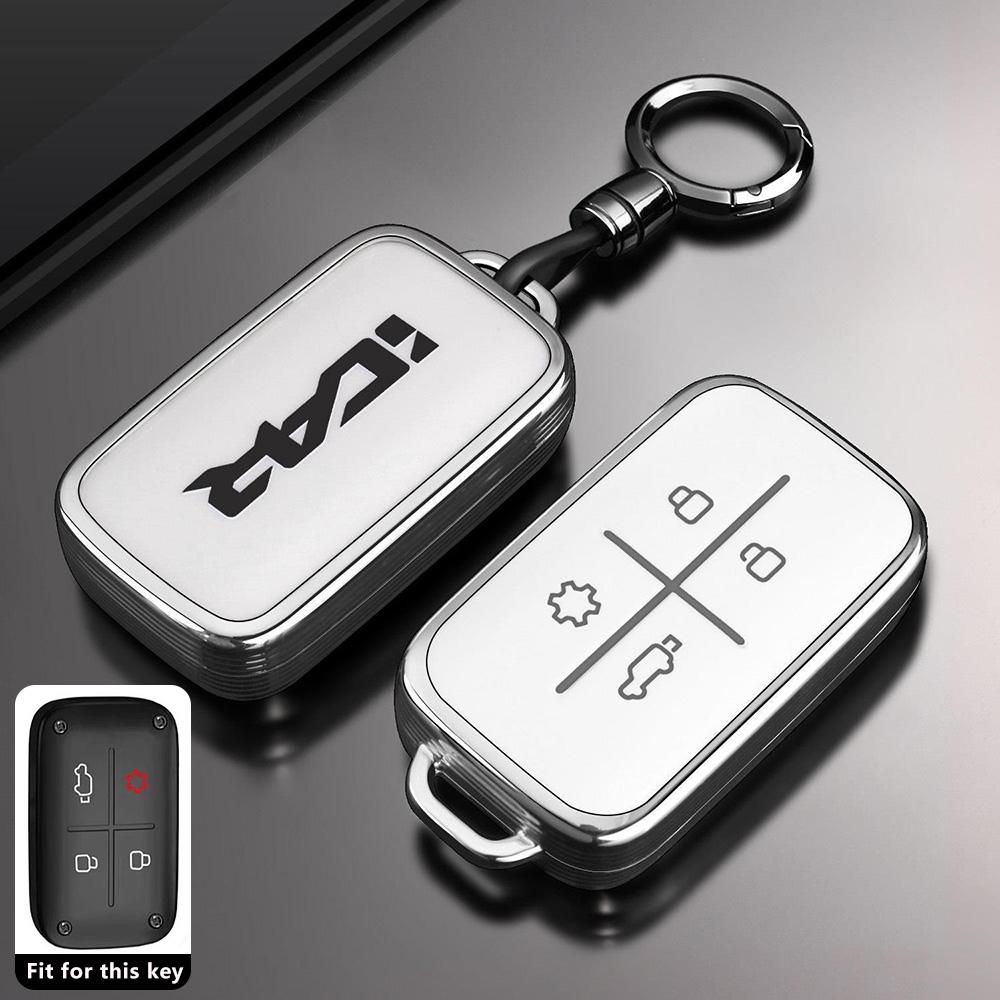 Tpu Car Key Case For Chery Icar V27 Accessories Reev Car-Styling Keychain Remote Cover Shell Housing Ring Holder Fob
