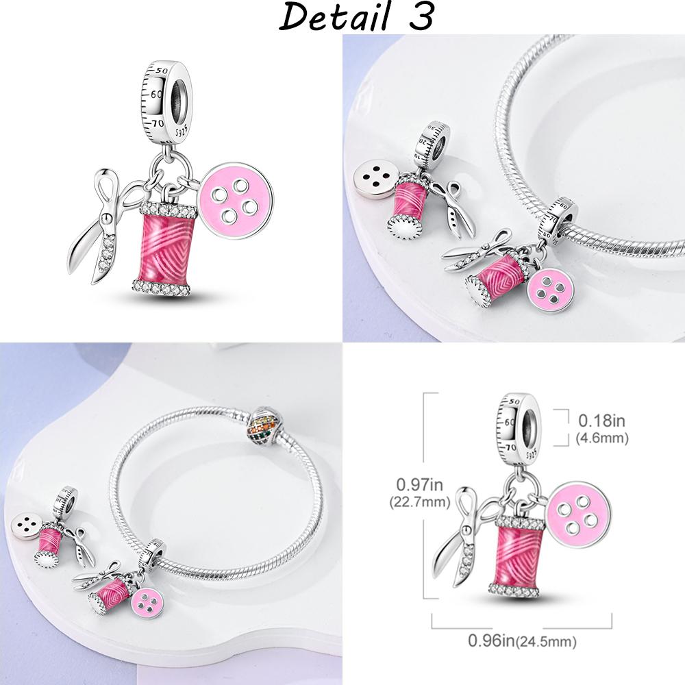 Original Copper Healthy Teeth Toothbrush Dangle Charm Beads Fit Mula Bracelet Necklace Pendant Jewelry Making Women Gift