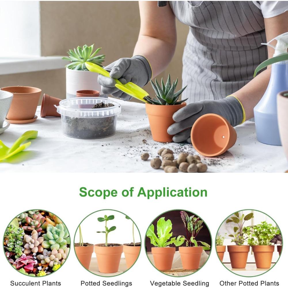 18pcs Pots de Fleurs en Terre Cuite Pots de Plantes en Terre Cuite Jardinière en Terre Cuite avec Trous de Drainage Mini Pots d'Intérieur Pots de Pépinière