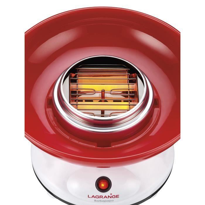 Appareil à barbe à papa Lagrange 379003 - Blanc - 400W - Cuve amovible en thermoplastique