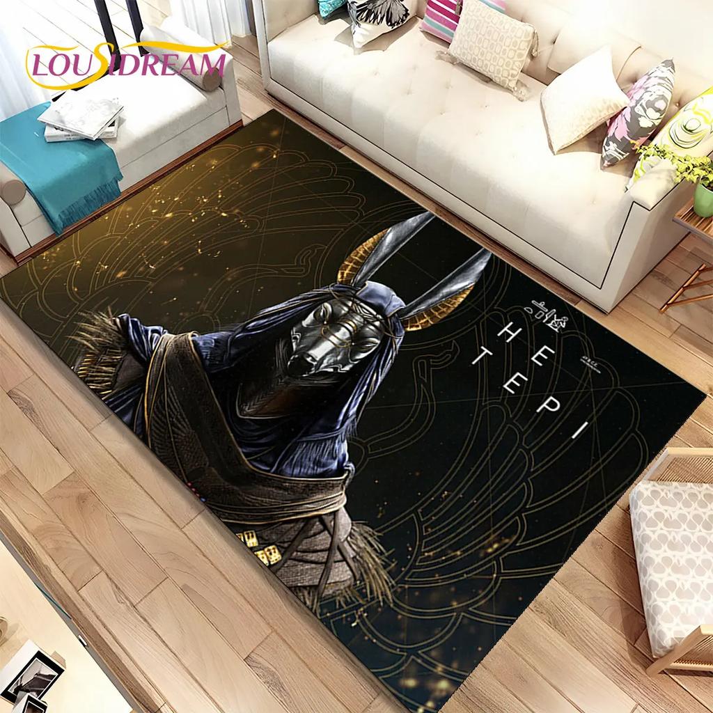 HD Egypt Death Anubis Mythology Horus Area Koberec,Koberec pro domácí Obývací pokoj Ložnice Pohovka Rohožka Kuchyň Dekor,Protiskluzová podložka