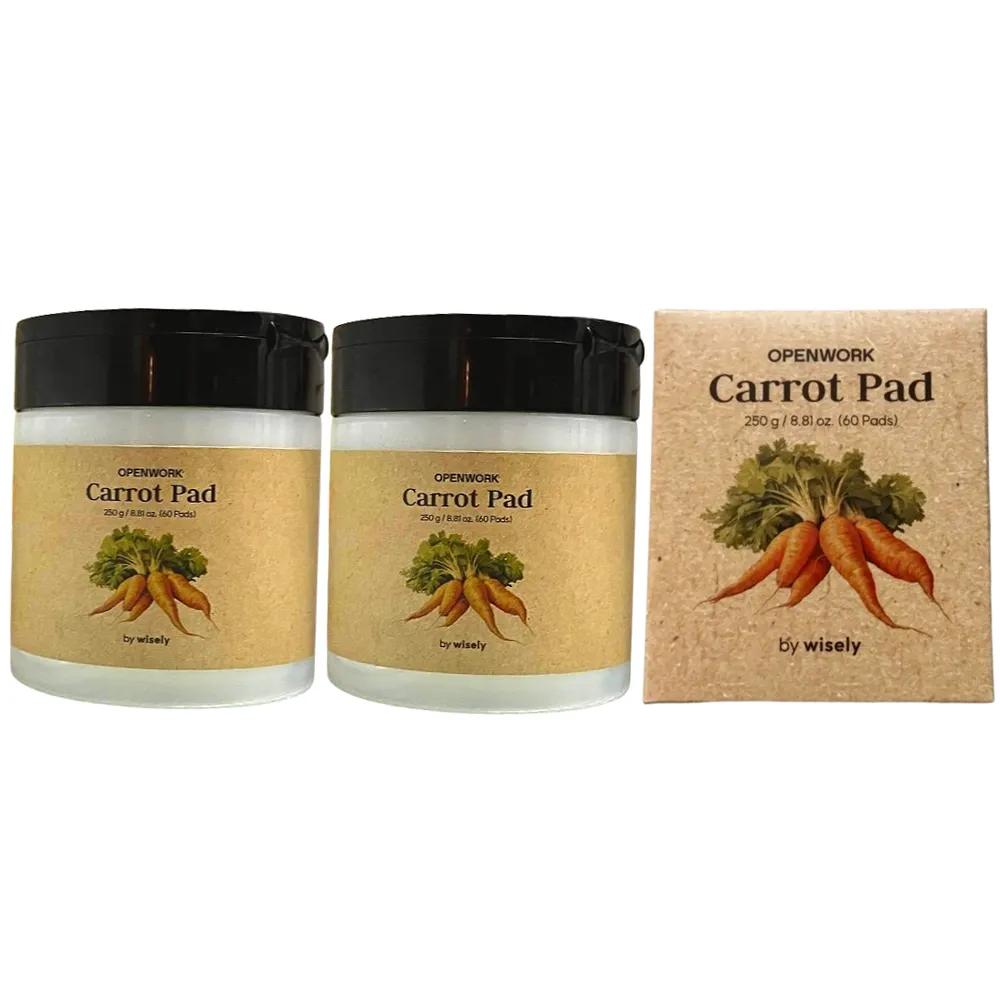 Carrot Pads Teenage Moisture Soothing Skin Wipe Toner Total 120 Pads