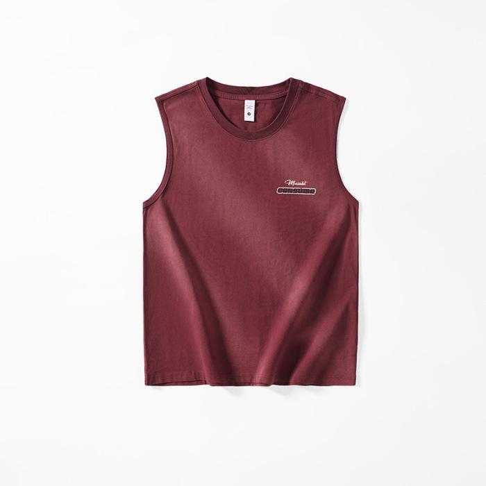 

Новый американский стиль Красивый спортивный жилет Мужская футболка без рукавов Свободный свитшот 4XL