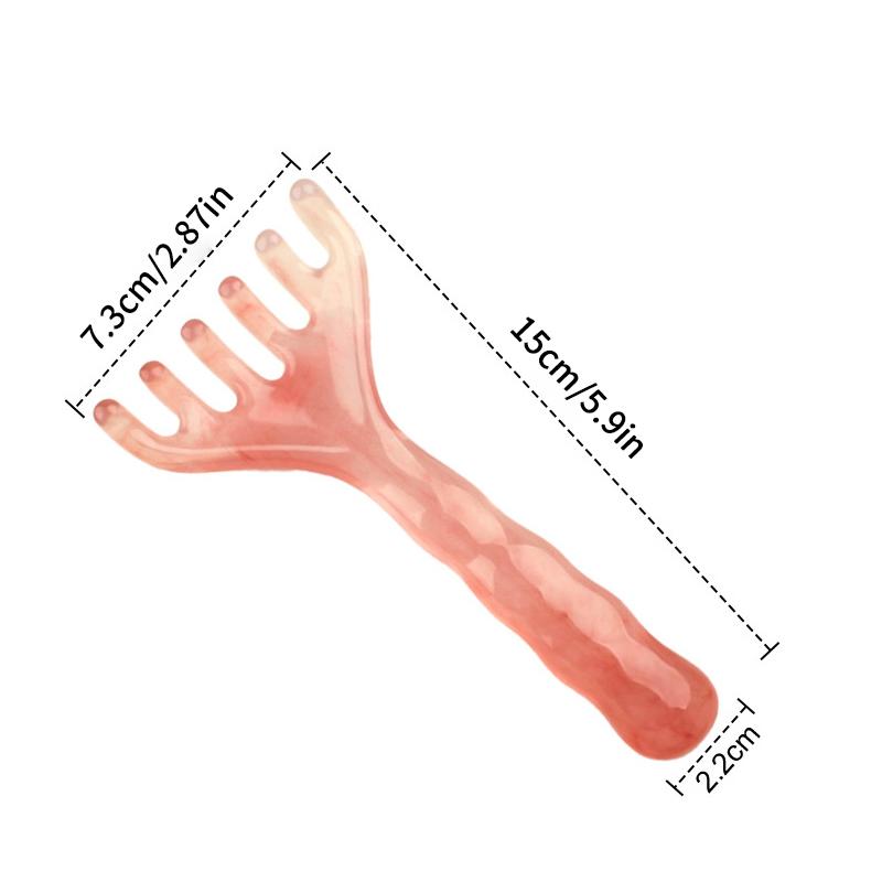 Harz Kopfhaut Massagekamm Bambus Sektion Stil Akupressur Meridiantherapie Haarpflege Tragbares Gua Sha Entspannungswerkzeug