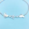 S925 Sterling Silver Small Fish Bracelet for Women - Elegant, Fashionable Design, Cool and Versatile Hand Jewelry