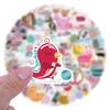 100pcs Suitcase Stickers Waterproof Stickers Scooter Computer Tablet Cartoon Decoration