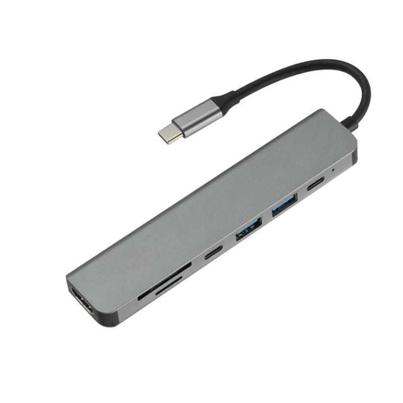 Eight-in-One USB 3.0 to HDMI Dual-Head Type-C Expansion Dock