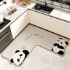 Cartoon Animal Kitchen Mat With Water Absorption Nonslip Silicone Diatom Mud For Home And Cooking Use