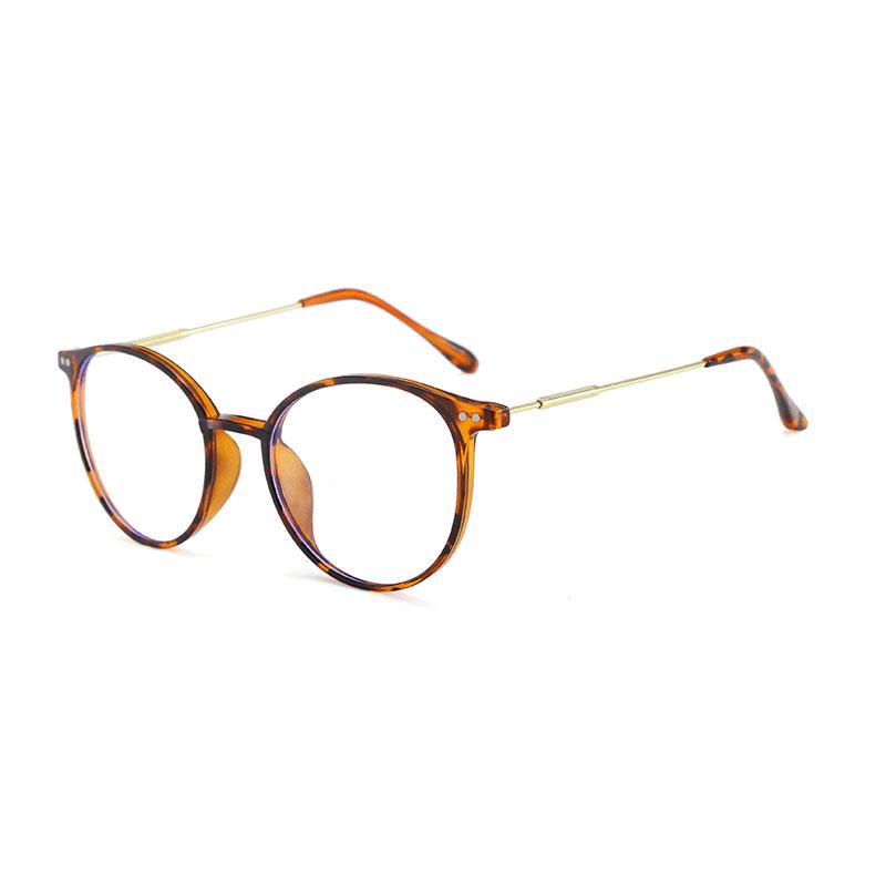 High Quality Round Metal Glasses Women Men Exquisite Simple Eyewear At Home Shopping Female Male Blue Light Blocking Glasses