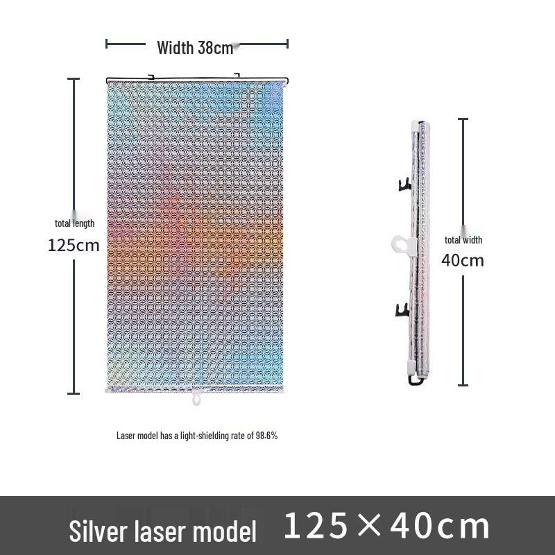 Retractable Car Sunshade & Household Roller Blind for Windows and Balconies