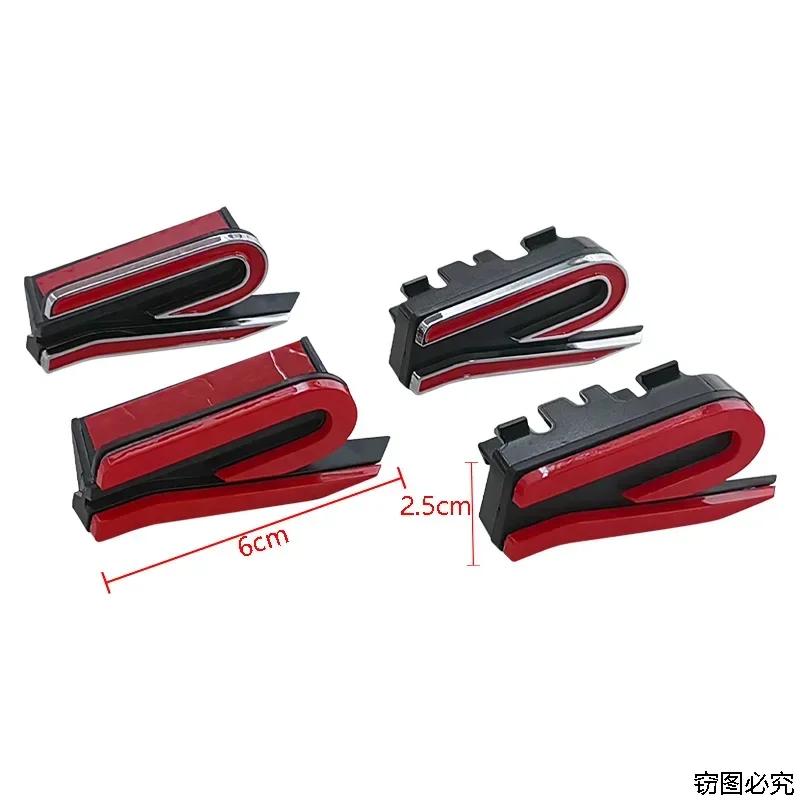 2026 Heiß Für Volkswagen VW 6x2.5cm ABS Auto Frontgrill Emblem Logo Zubehör für Volkswagen RLine Golf 6 7 8 GTI Touareg Passa