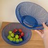 Round Iron Art Fruit Basket Hollow Fruit Vegetable Basket Mesh Fruit Snacks Basket Picnic