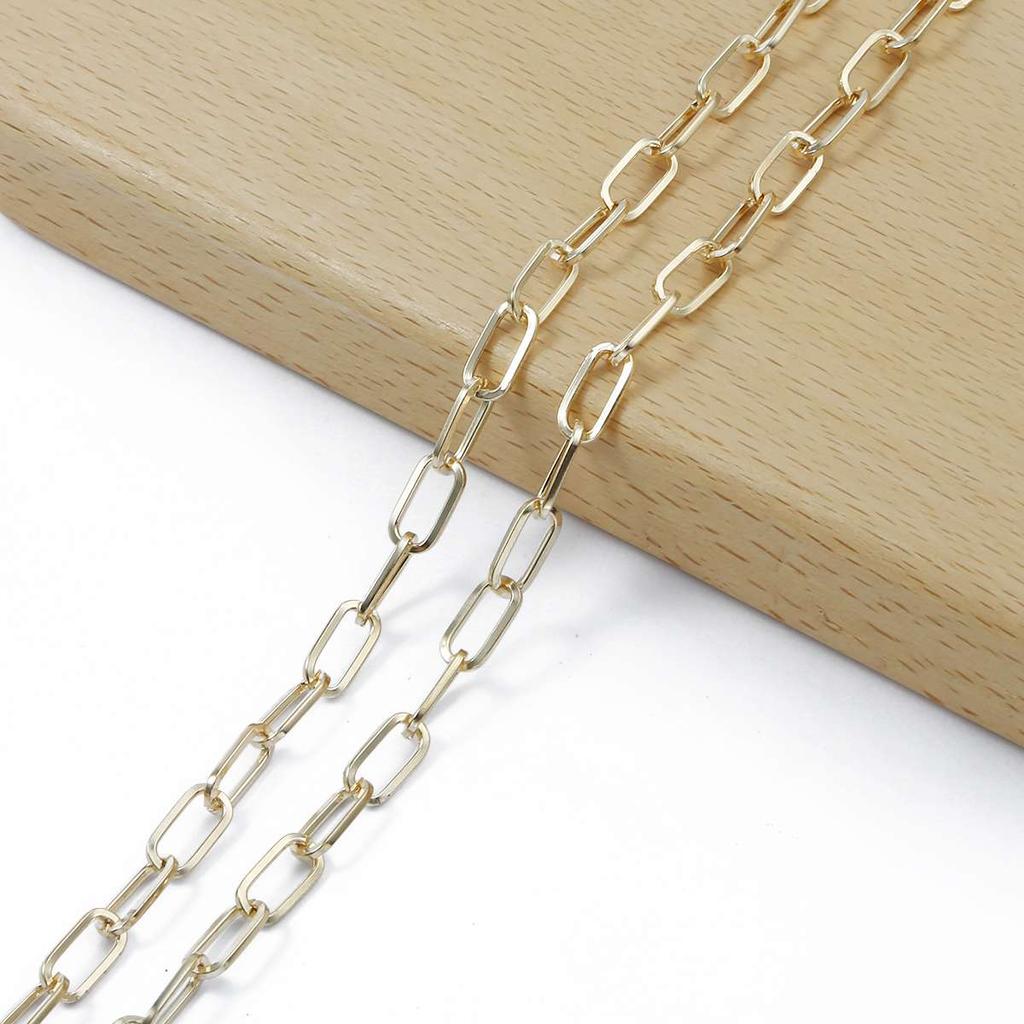 KC Gold Long Necklace Chains Iron Bulk For DIY Jewelry Findings Making Materials Accessories