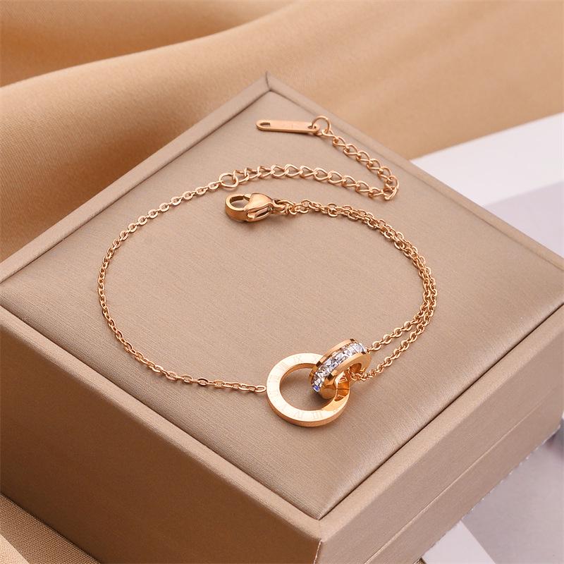 Koreanisches Dongdaemun Titanstahl Damenmode Armband - Edelstahl, High-End, Grenzüberschreitendes Design.