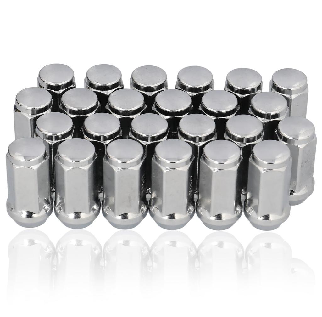 [Deepa] Hiace Wheel Nuts 24 Pieces M12 P1.5 19HEX 1.8 Inches (45 Mm) Long Nut Surf Rankle, 6 Holes