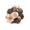 Stable Christmas Wreath Candle Holder Safety Flower Aromatherapy Candlestick  Living Room