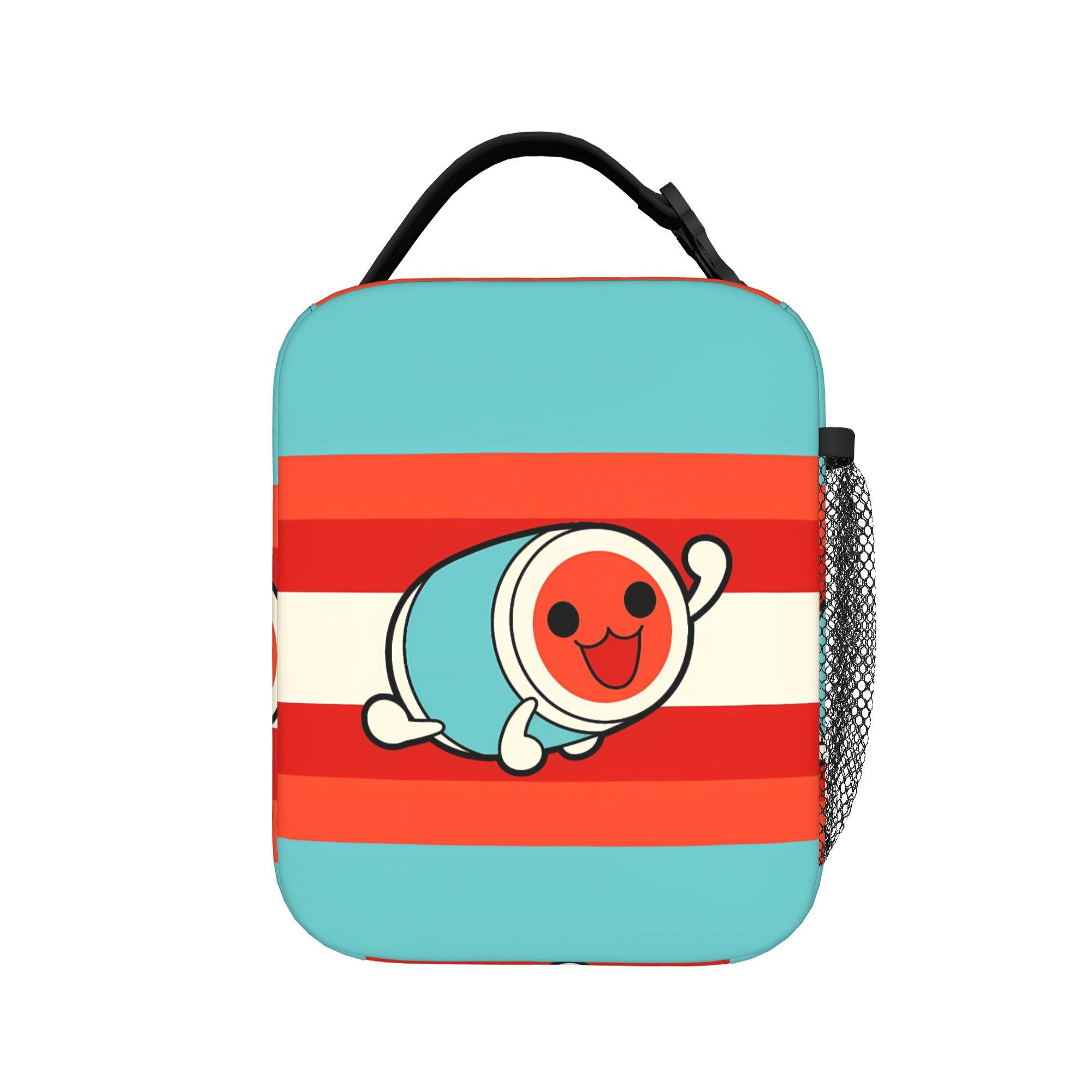 Taiko no Tatsujin Sac à lunch de bureau portable Sacs à lunch thermiques pour femmes Oxford Design graphique Sac isotherme One Size