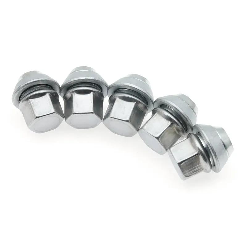 5/10 Piece 19MM Bolt Lug Stud Tyre Nut Alloy Steel Wheel M12x1.5 Nuts Alloy Steel Wheel Nuts for Ford Fiesta Mondeo C-Max Focus