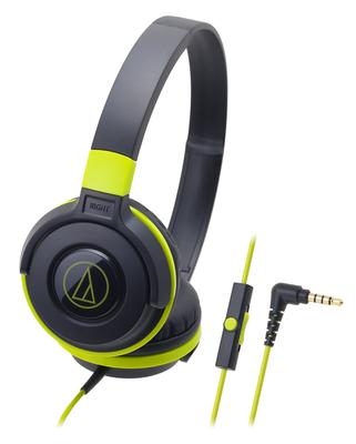 Audio-technica STREET MONITORING Fones de ouvido supra-auriculares portáteis para smartphones Preto Verde ATH-S100iS BGR