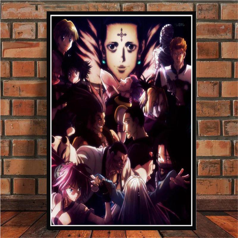 Classic Japanese Anime Canvas Painting Hunter X Hunter Posters and Prints Abstract Wall Art Pictures for Kids Living Room Decor