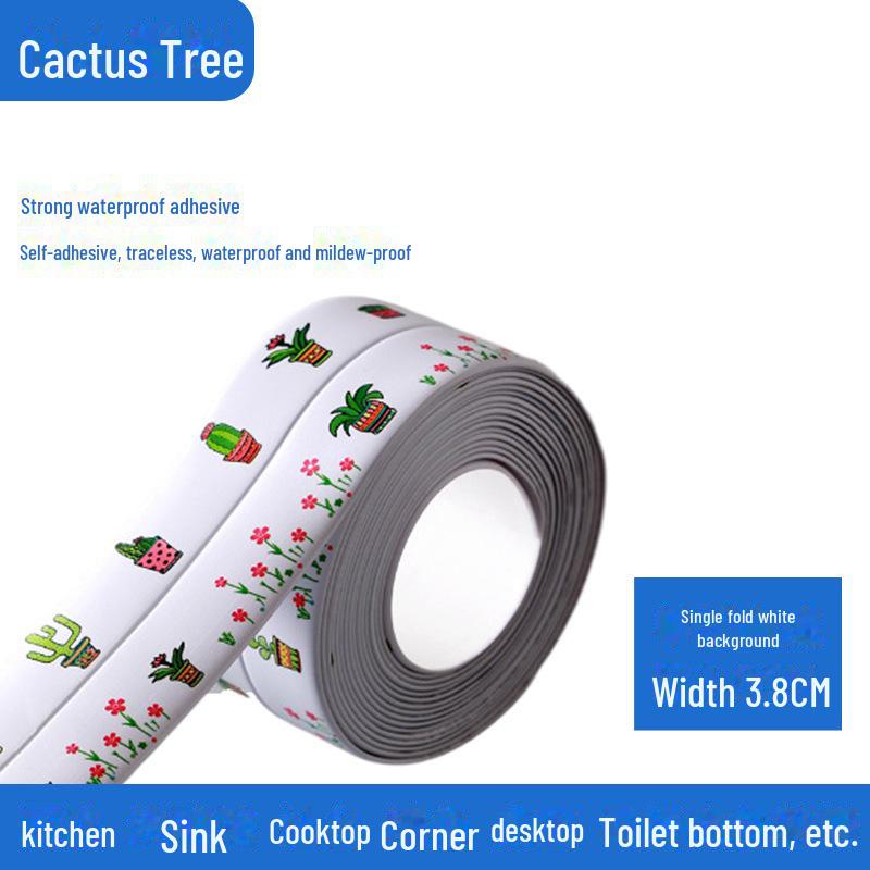 Wasserfeste und schimmelresistente, selbstklebende Nahtaufkleber für Küchen- und Badezimmerkanten.