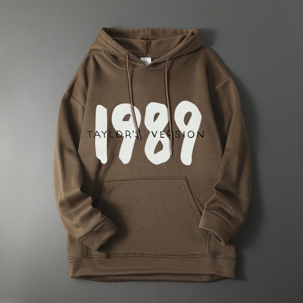 Modisches, lässiges, bedrucktes Langarm-Pullover-Oberteil mit Kapuze für Damen