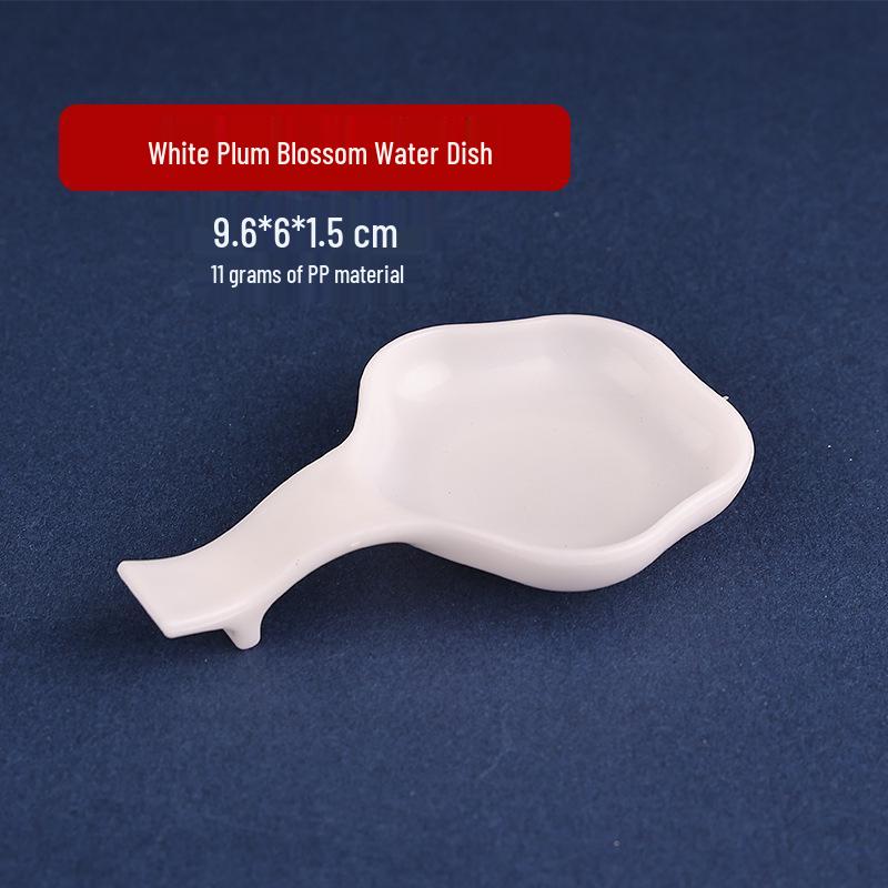 Imitation Ceramic Ink Dish & Brush Rest Set for Beginner Calligraphy Practice - Four Treasures of the Study.