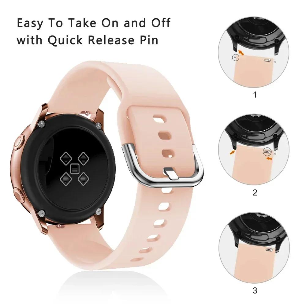 Silicone 22mm 20mm Strap For HUAWEI WATCH GT 5 GT4 Pro 46mm Bracelet Watch 5 4/GT 3 2 42mm HONOR Magic Watch 4 GS 3 Band Correa