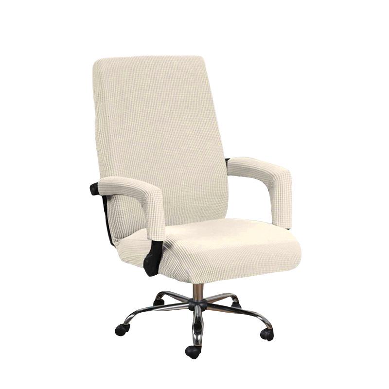 Elastic Polyester Corn Grid Fabric Chair Cover - Dustproof, Wear-Resistant, Stretch Seat Cover for Home and Office Chairs with Armrests.