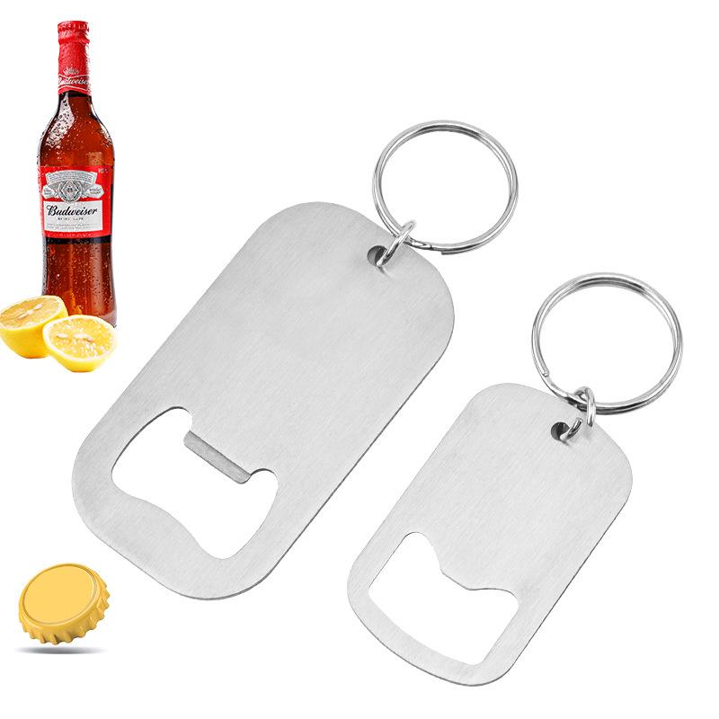 Stainless Steel Multi-Functional Bottle Opener Screwdriver Keychain Pendant