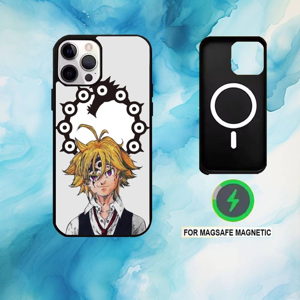 Seven D-Deadly Sins Meliodas Phone Case For iPhone17,16,15,14,13,12,11 Plus,Pro Max Magnetic For Magsafe Wireless Charging