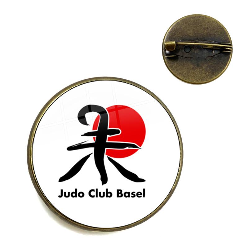 2021 Trendy Sports I Love Judo Brooches Pins Men Women Karate Jewelry High Quality Handmade Badge Brooch Gift