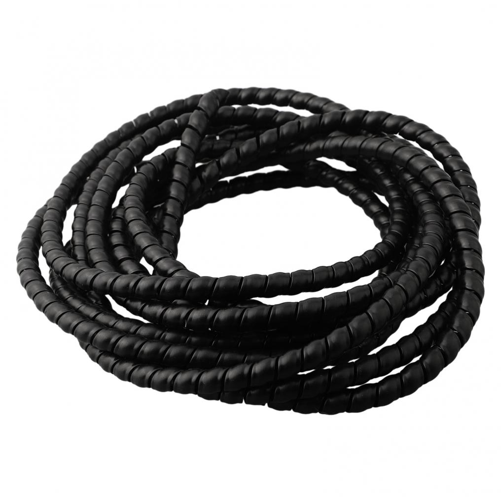 High Density Polyethylene Spiral Wrap for Pressure Washer Hose Black 5m