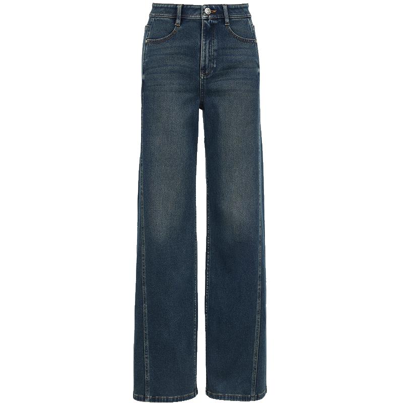 

ONLY Women s 2025 Fall Vintage Washed High-Waist Straight-Leg Jeans M
