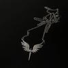 New Creativity Angel Wings Unique Design Pendant Necklace Classic Accessories All-match Personality Clavicle Chain Charm Jewerly
