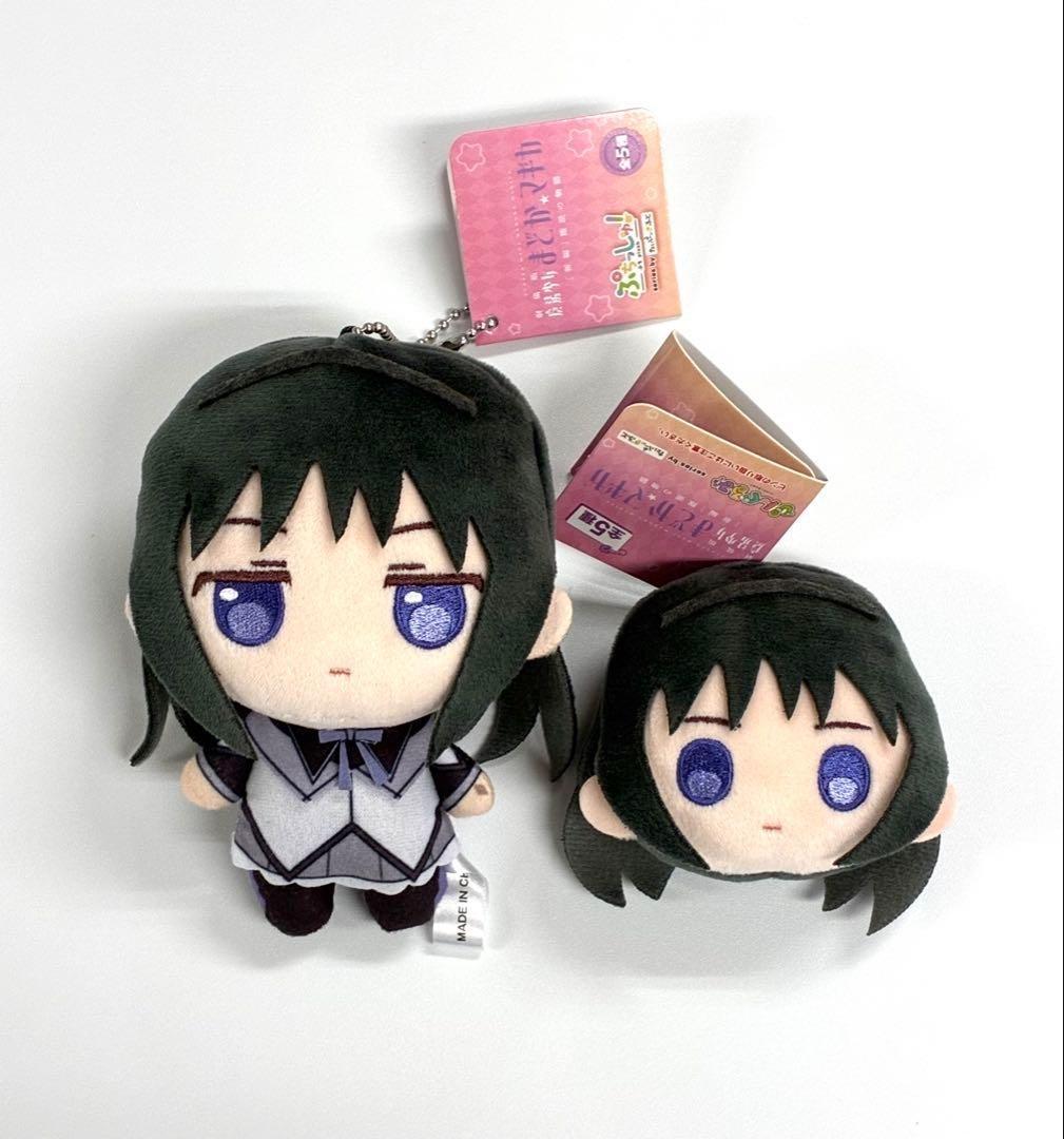 Puella Magi Madoka Magica Puchisshu Plush Mascot Badge Homura Set 2