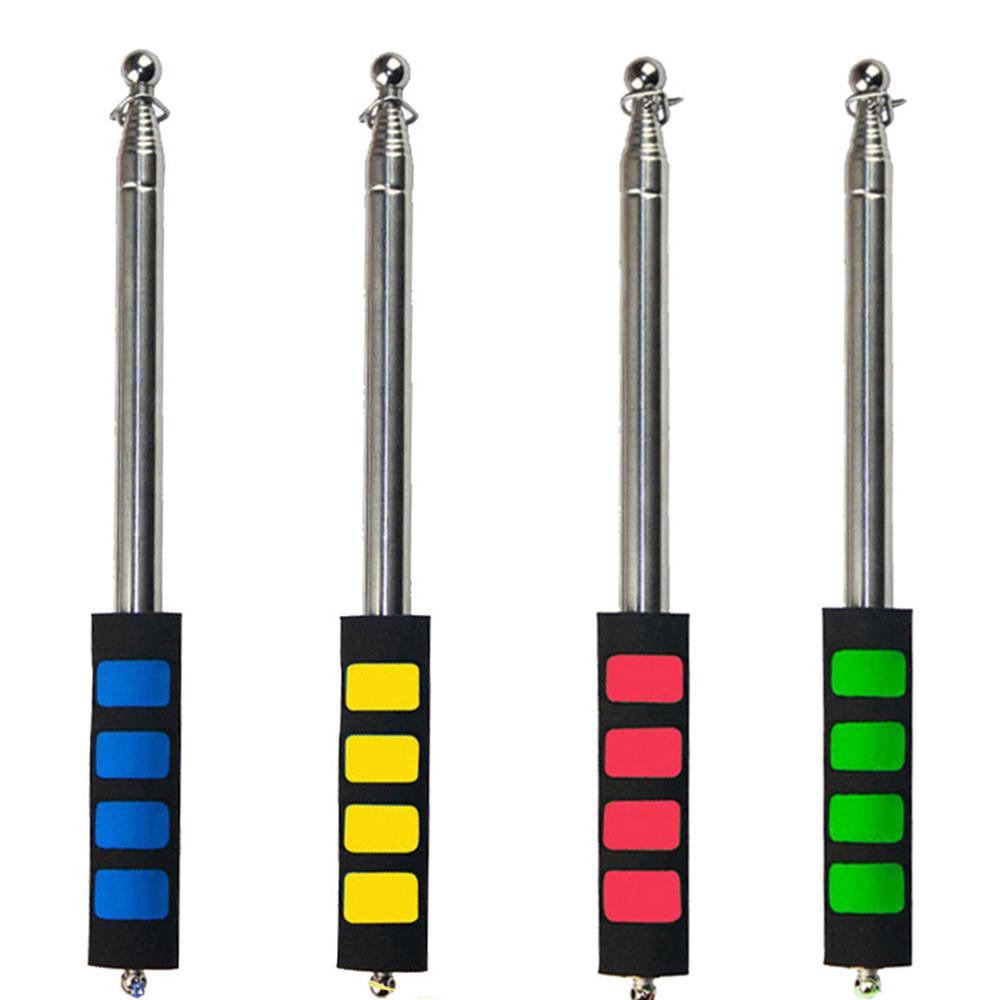 1.2M Sponge Handle Outdoor Guide Flagpole Telescopic Stainless Steel Guide Rod Teaching Stick Teacher Pointer Hand Flagpole