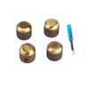 4Pcs Guitar Knob Screwdriver with 1 Slot Screwdriver Control Knob Hat Replacement for Electric Guitar