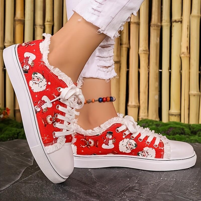 

Women s Wide Width Canvas Sneakers - Round Toe Lace-Up Casual Shoes for Spring/Fall, Low-Top Fashion Slip-Ons 43 червоний