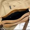 Vintage Marble Print Crossbody Bag for Women Lightweight Large Capacity PU shoulder bag with Leopard Strap for Daily Use