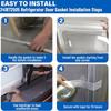 Freezer Door Gasket Alternative 28.4 X 20.8 Inches White For Numerous Models Quick Installation Guide Included