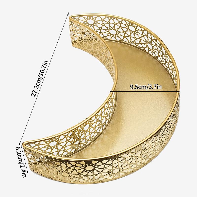 Ramadan Candy Box Tray Mubarak Ramadan Decoration Eid Mubarak Sweet Table Trays Snack Dishes Kareem Muslim Party Supplies
